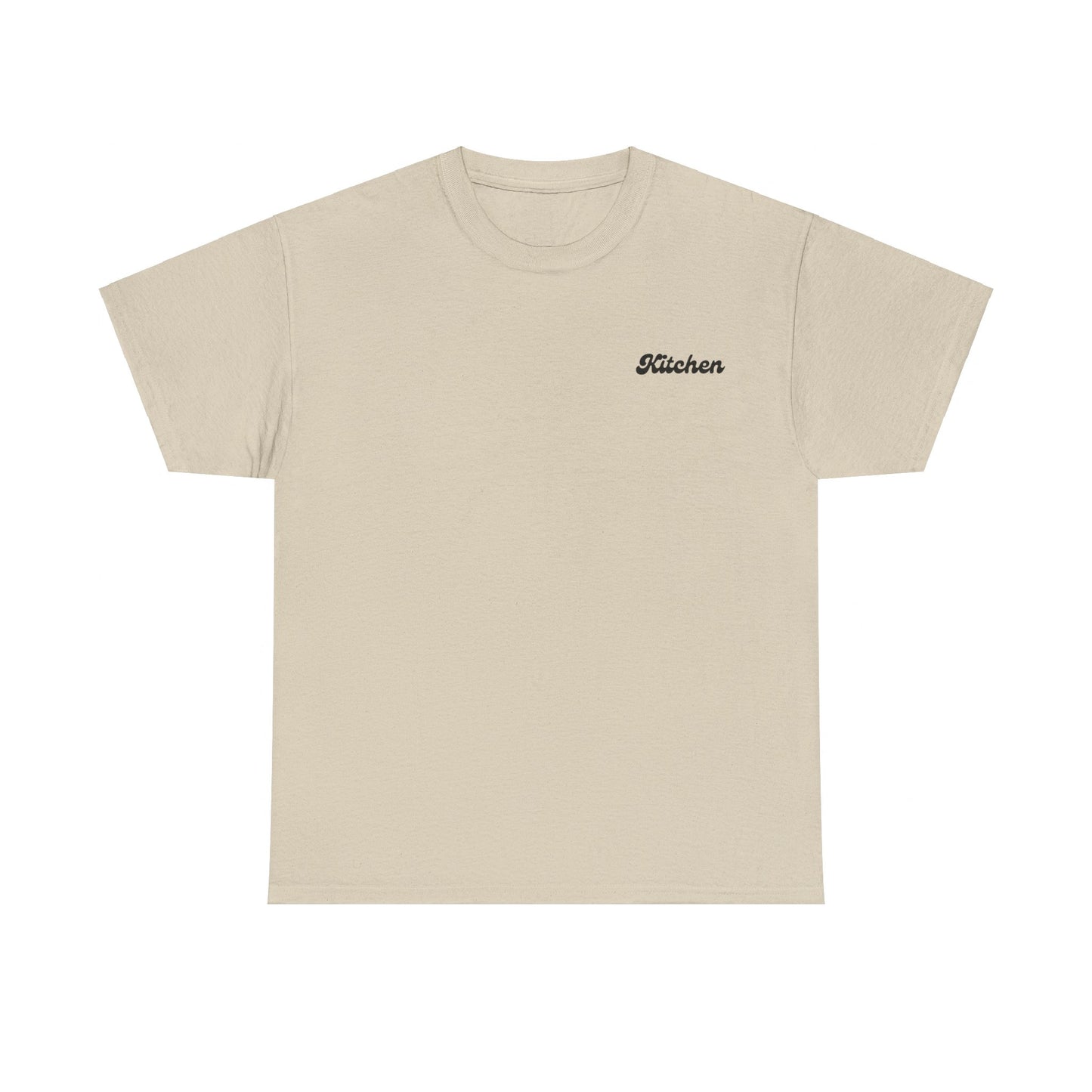 Kitchen Pickleball Tee shirt sand front
