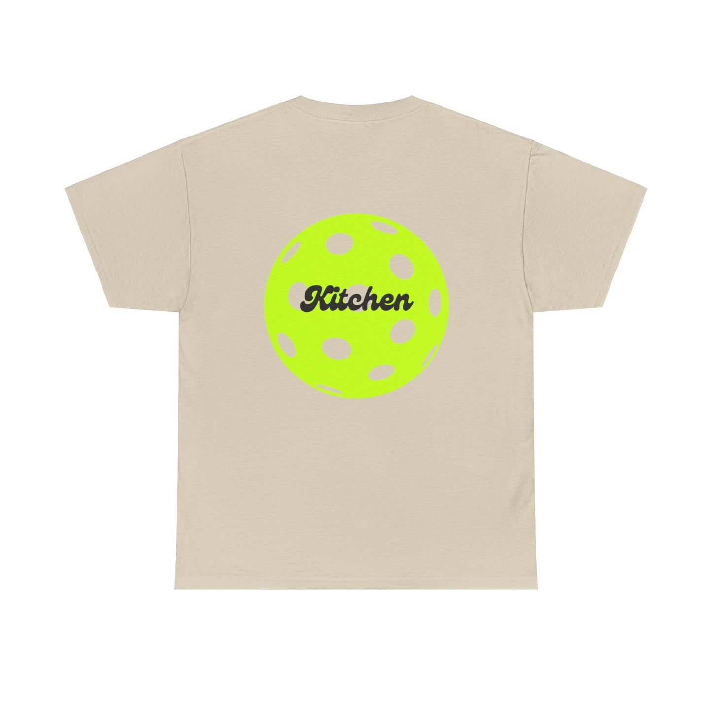 Kitchen Pickleball Tee shirt sand Back