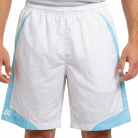 Kitchen Icy Court Shorts – White & Sky Blue Nylon