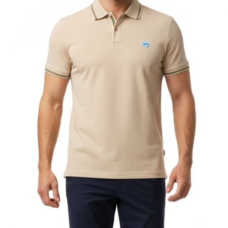 Kitchen On Court Heritage Pickleball Polo- Brown