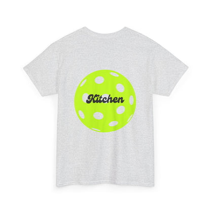Kitchen Pickleball Tee shirt ash back