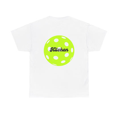 Kitchen Pickleball Tee shirt White back