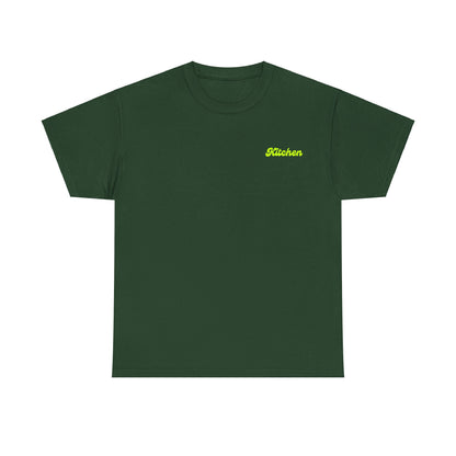 Kitchen Pickleball Tee shirt forest green front