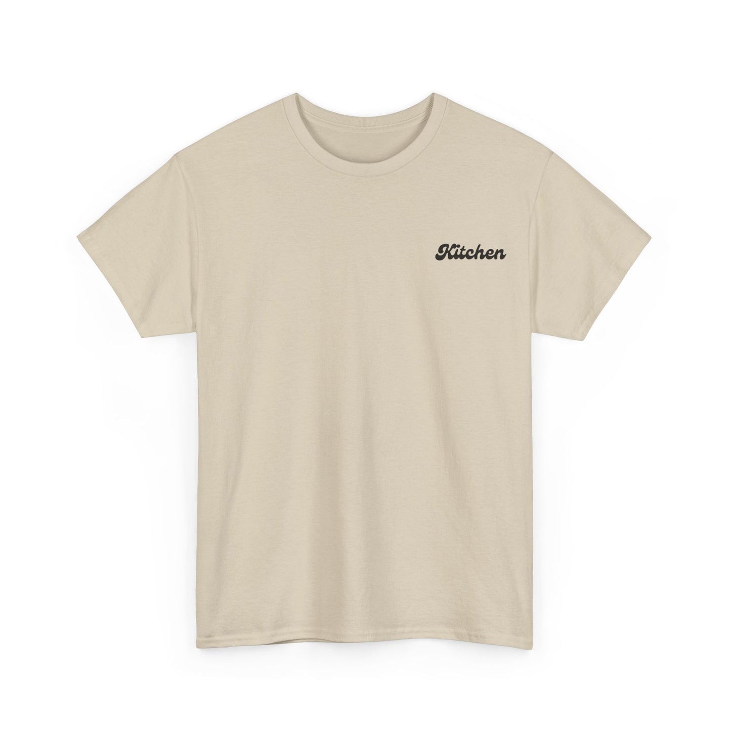 Kitchen Pickleball Tee shirt sand Front