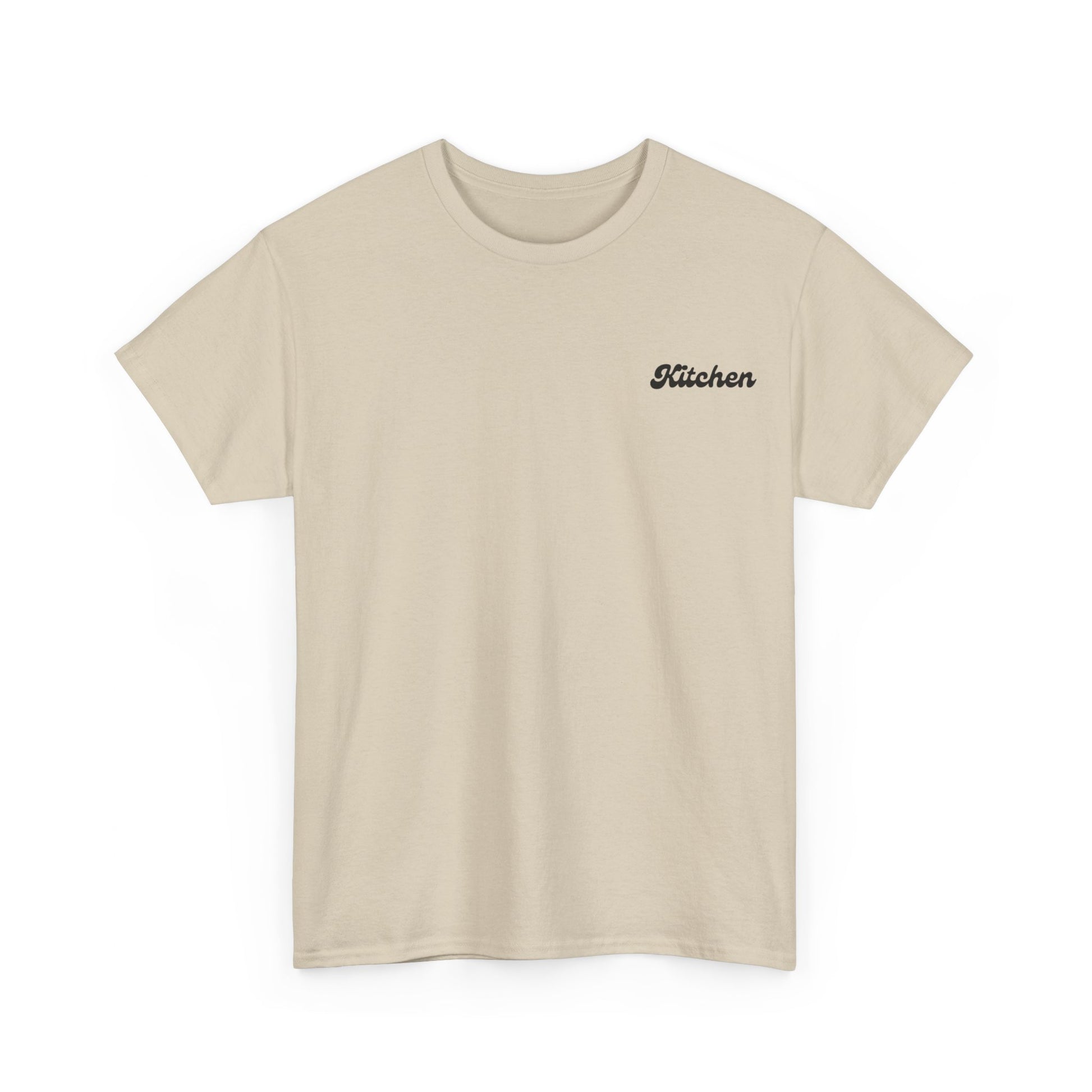 Kitchen Pickleball Tee shirt sand Front