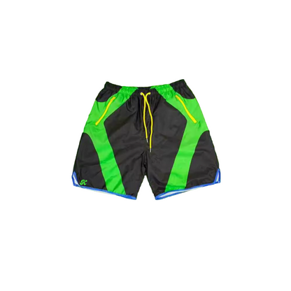 Kitchen Electric Court Shorts – Nylon Neon Green & Black
