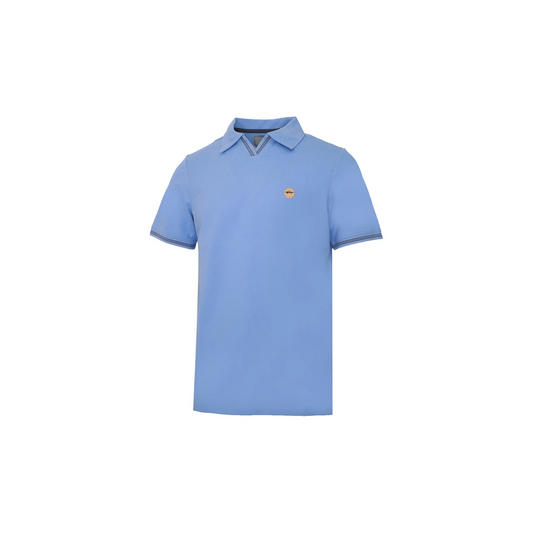 Kitchen On Court Heritage Pickleball Polo- Sky Blue