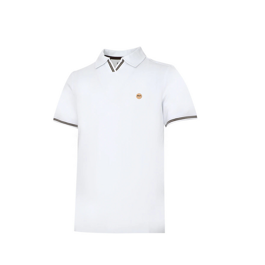 Kitchen On Court Heritage Pickleball Polo- White